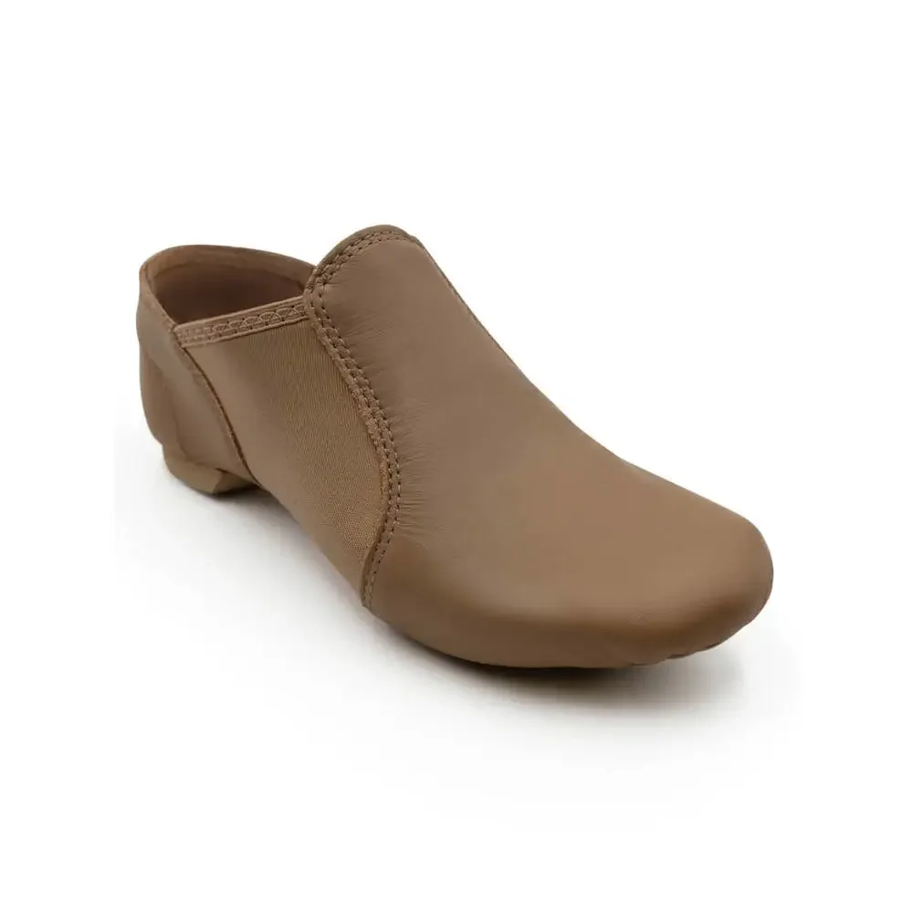 New Open Box Jazz Shoes Capezio Ej2 12.5M Child Side Elastic Leather Slip On Sp